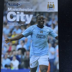Manchester City v Blackburn Rovers League Matchday Programme 2009