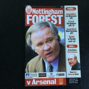 Nottingham Forest v Arsenal League Matchday Programme 1999