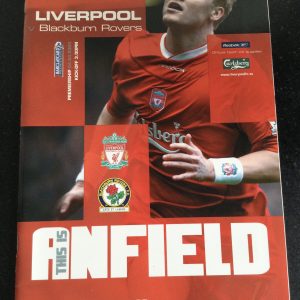 Lverpool v Blackburn Rovers league Matchday Programme 2004