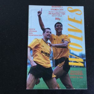 Wolverhampton Wanderers v Stoke City League Matchday Programme 1989