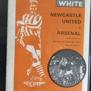 Newcastle United v Arsenal League Matchday Programme 1973