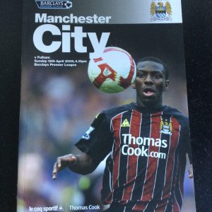 Manchester City v Fulham League Matchday Programme 2009