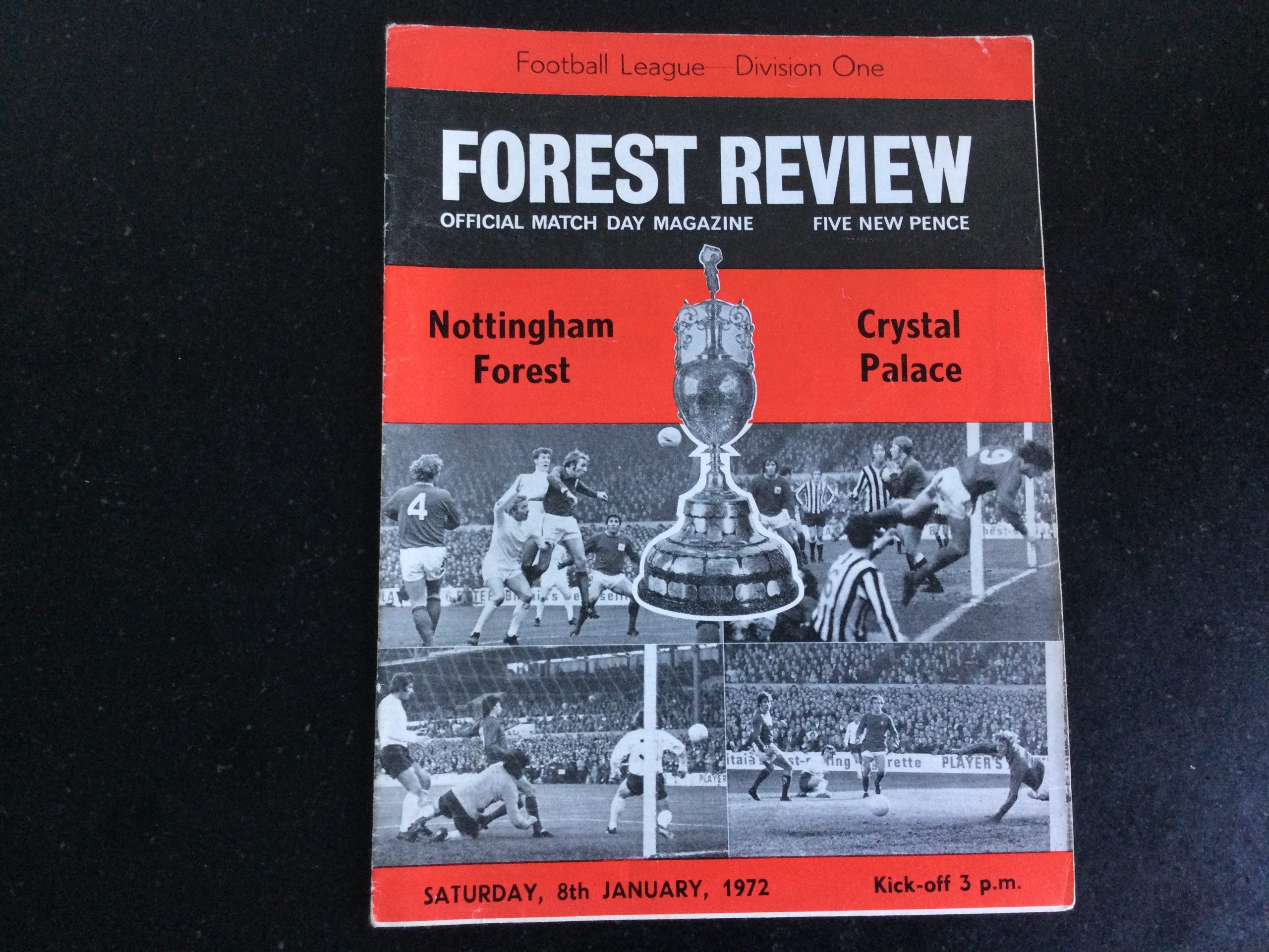 Nottingham Forest v Crystal Palace League Matchday Programme 1972