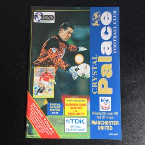 Crystal Palace v Manchester United League Matchday Programme 1995