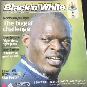 Newcastle United v Tottenham Hotspur League Matchday Programme 2007