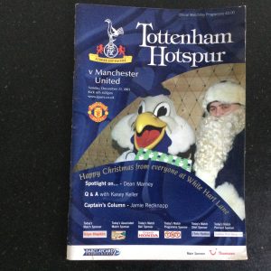 Tottenham Hotspur v Manchester United League Matchday Programme 2003