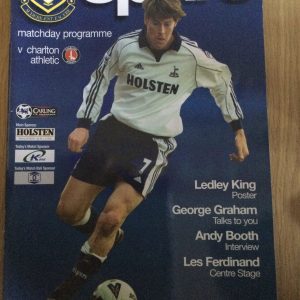 Tottenham Hotspur v Charlton Athletic League Matchday Programme 2001