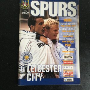 Tottenham Hotspur v Leicester City League Matchday Programme 1999