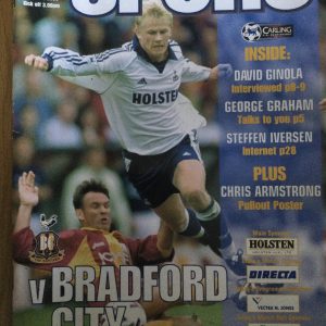 Tottenham Hotspur v Bradford City League Matchday Programme 2000