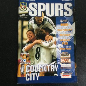 Tottenham Hotspur v Coventry City League Matchday Programme 1999