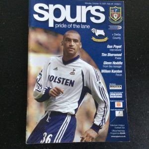 Tottenham Hotspur v Derby County League Matchday Programme 2001