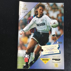 Tottenham Hotspur v Wimbledon League Matchday Programme 1993