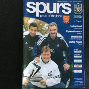 Tottenham Hotspur v Arsenal League Matchday Programme 2001