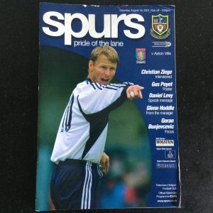 Totttenham Hotspur v Aston Villa League Matchday Programme 2001