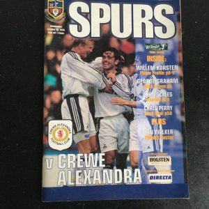 Tottenham Hotspur v Crewe Alexandra League Cup Matchday Programme 1999