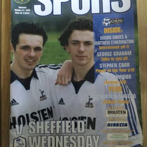 Tottenham Hotspur v Sheffield Wednesday League Matchday Programme 2000